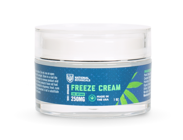 CBD Freeze Cream 250MG CBD Infused from National Botanicals