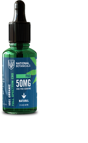Full Spectrum CBD Oil 50MG Natural Flavor from National Botanicals